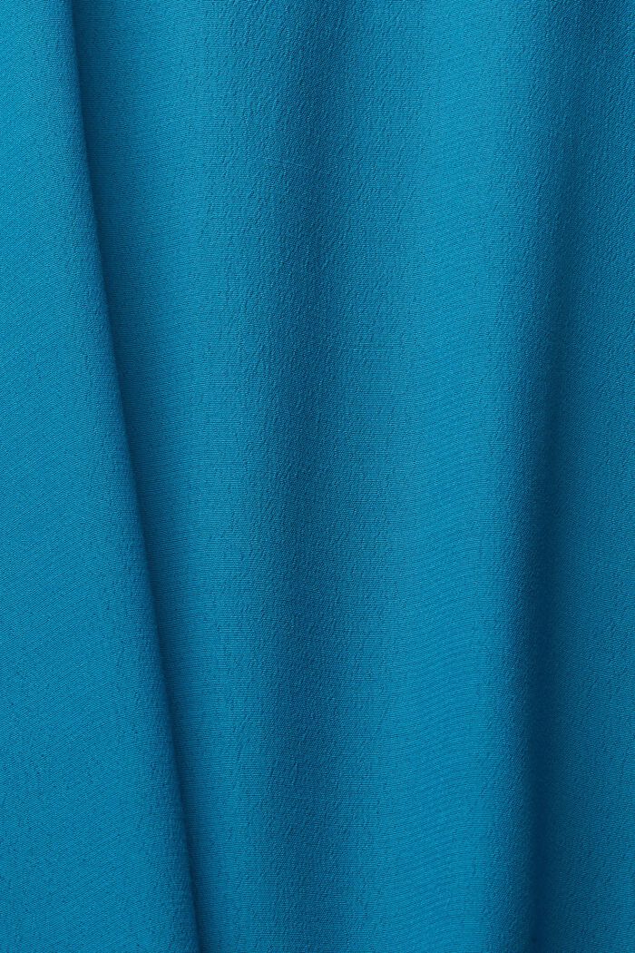 Unifarbene Bluse, TEAL BLUE, detail image number 1