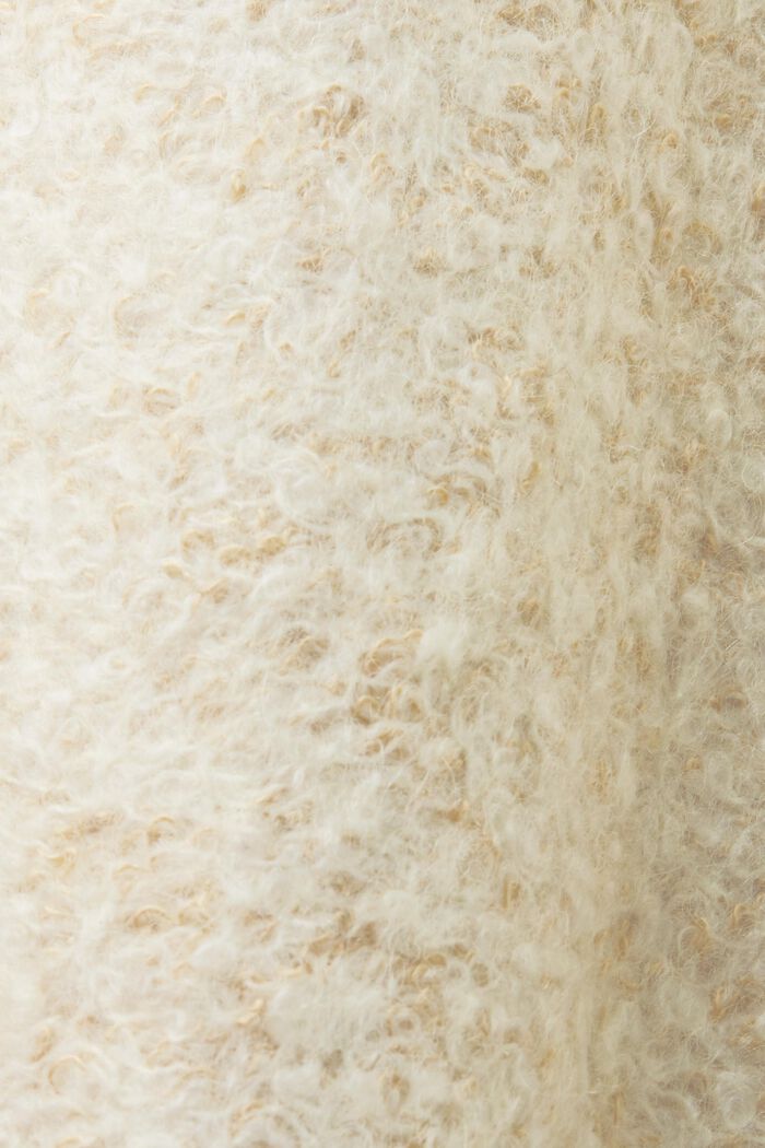 Manteau en laine bouclée mélangée, SAND, detail image number 5