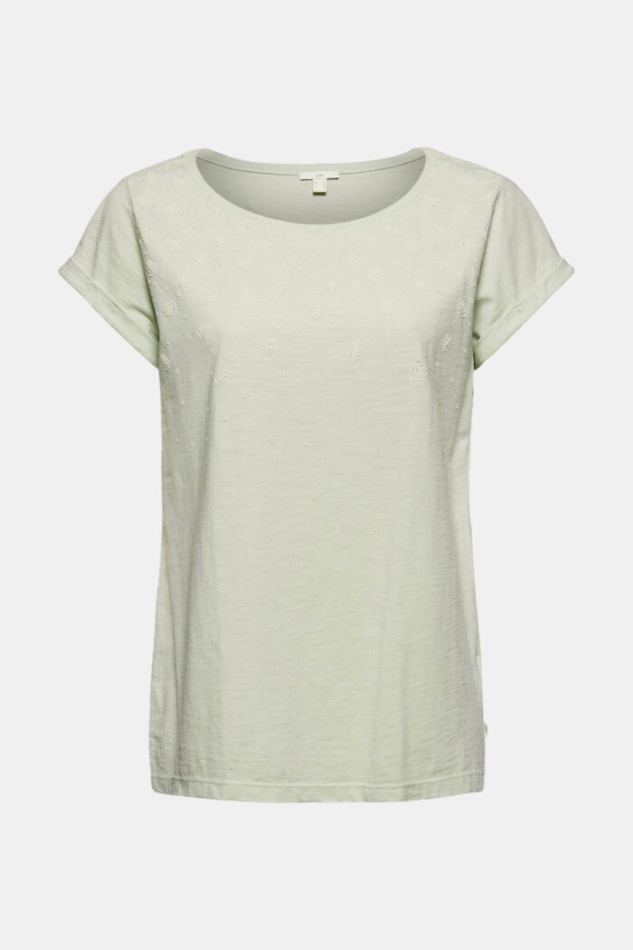 Recycelt: Print-Shirt mit Organic Cotton, PASTEL GREEN, detail image number 0