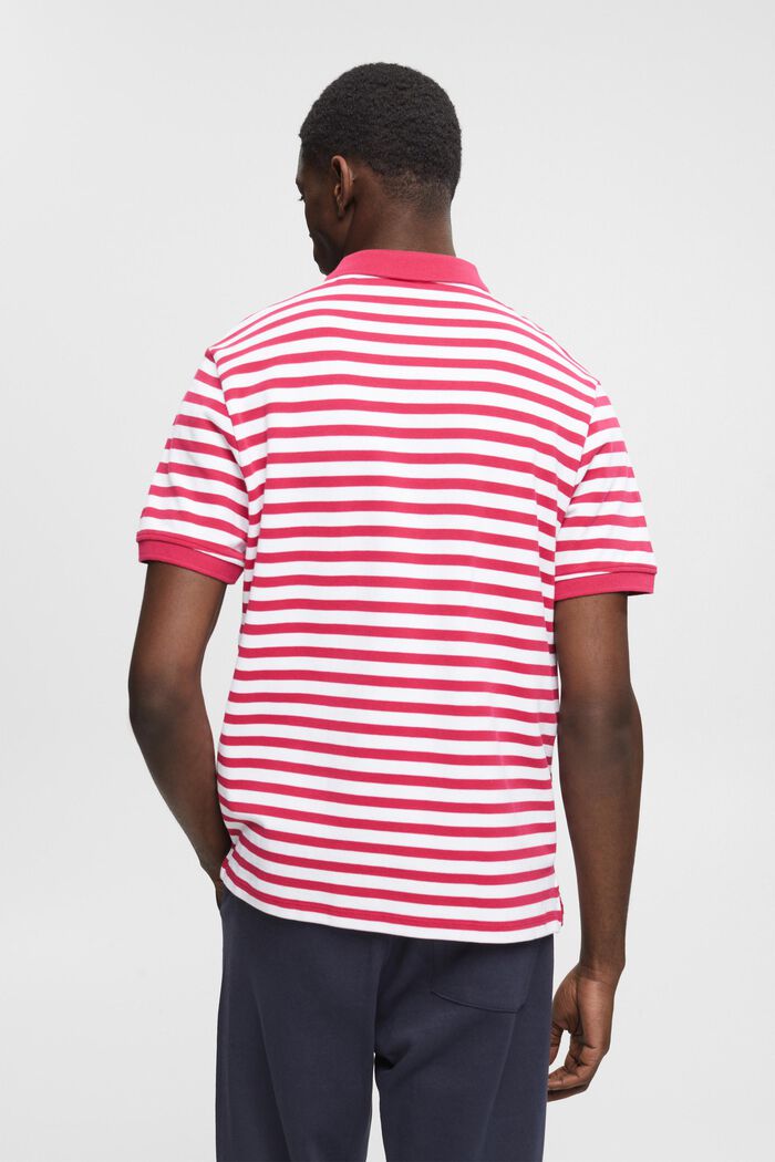 Polo rayé coupe Slim Fit, DARK PINK, detail image number 3