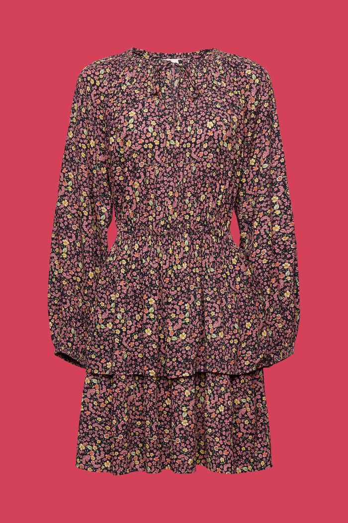 Mini-robe étagée à imprimé, NAVY, detail image number 5