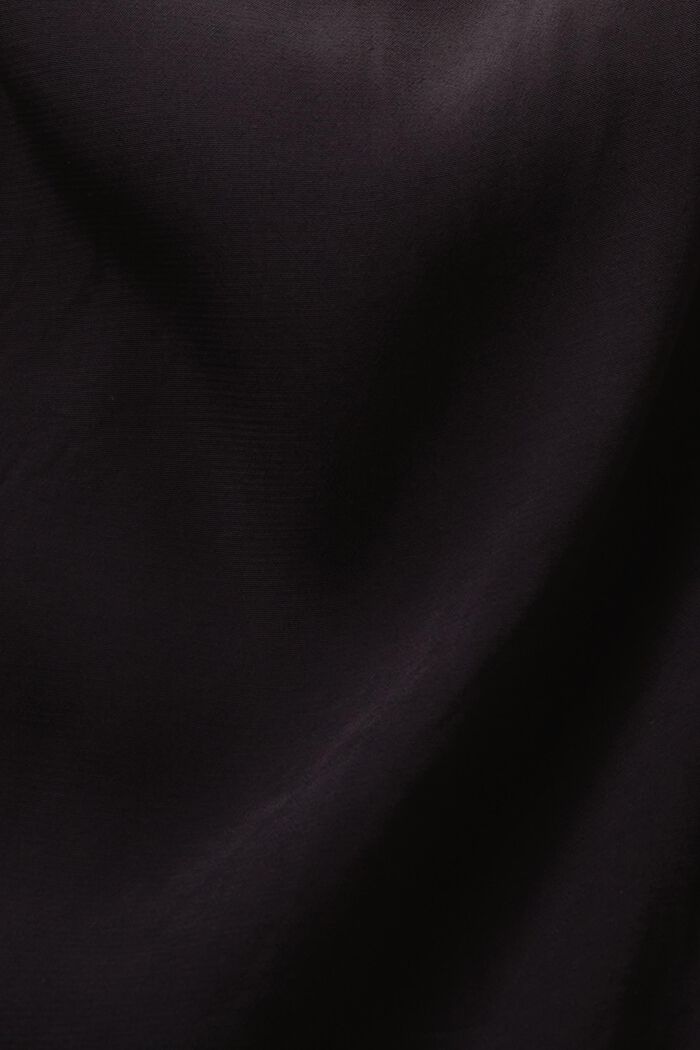 Robe longueur midi en crêpe, BLACK, detail image number 4