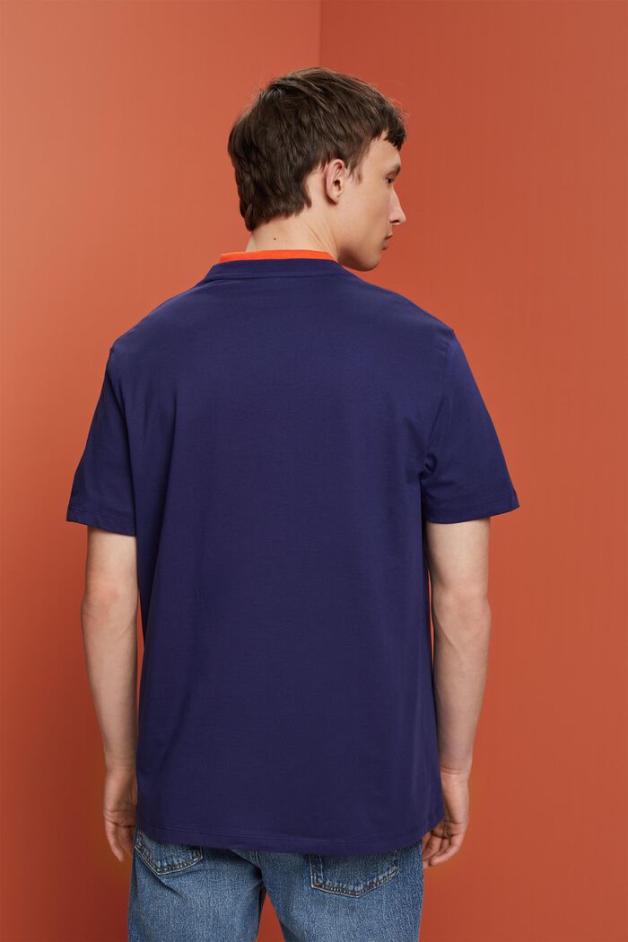 Jersey-T-Shirt mit Print, DARK BLUE, detail image number 3
