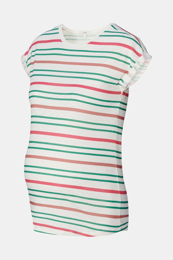 T-shirt de maternité à rayures, OFF WHITE, detail image number 4