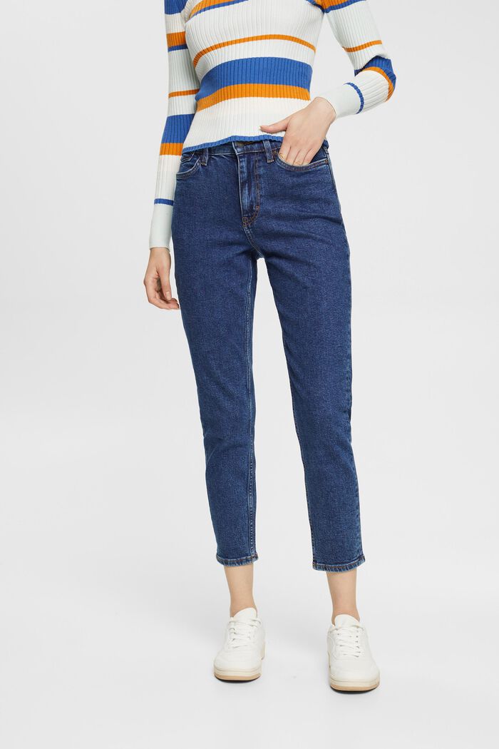 Mom-Fit-Jeans, BLUE DARK WASHED, detail image number 0