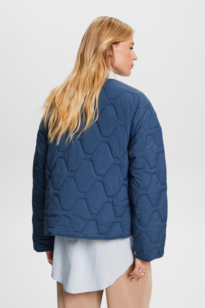 Recyclée : la veste matelassée légère, GREY BLUE, detail image number 3
