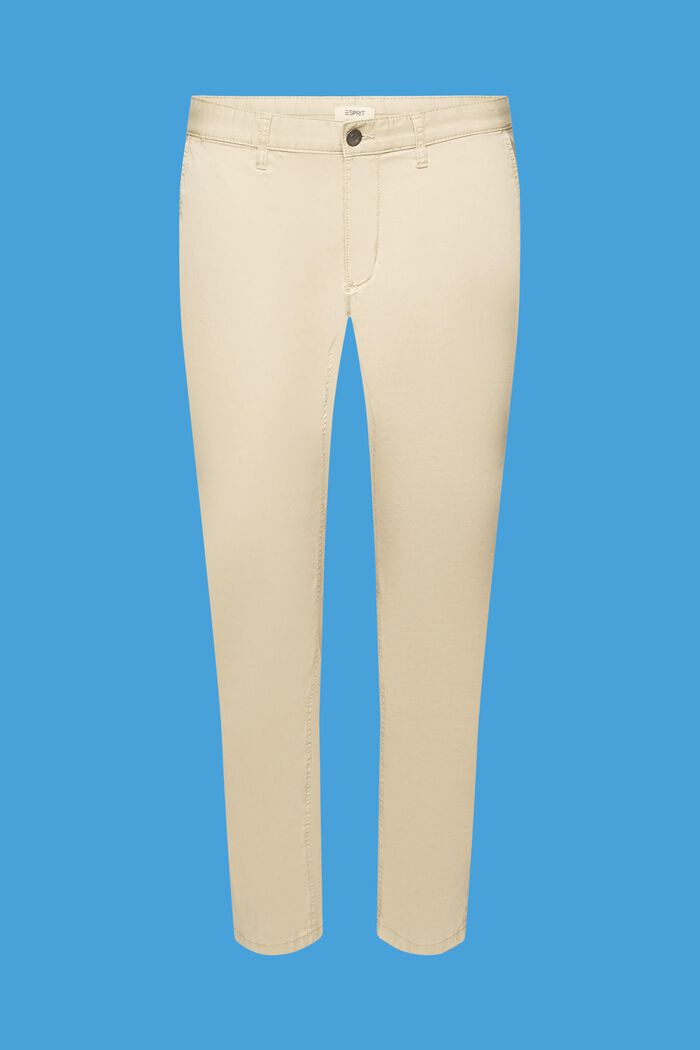 Chino stretch en coton, SAND, detail image number 5