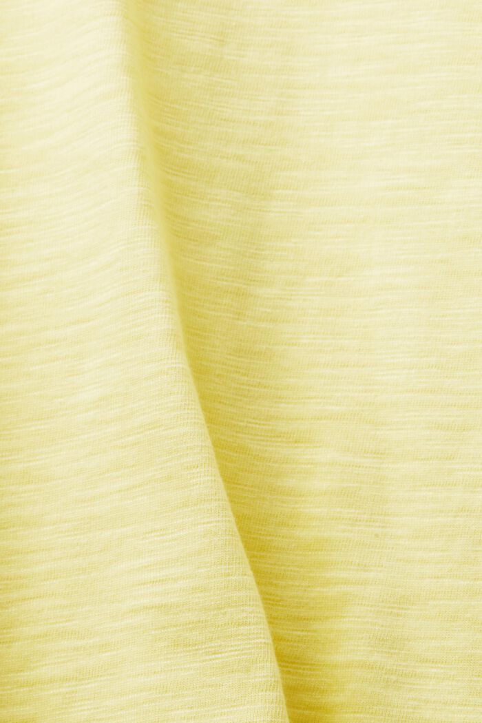 Haut à manches longues basique en jersey, PASTEL YELLOW, detail image number 4