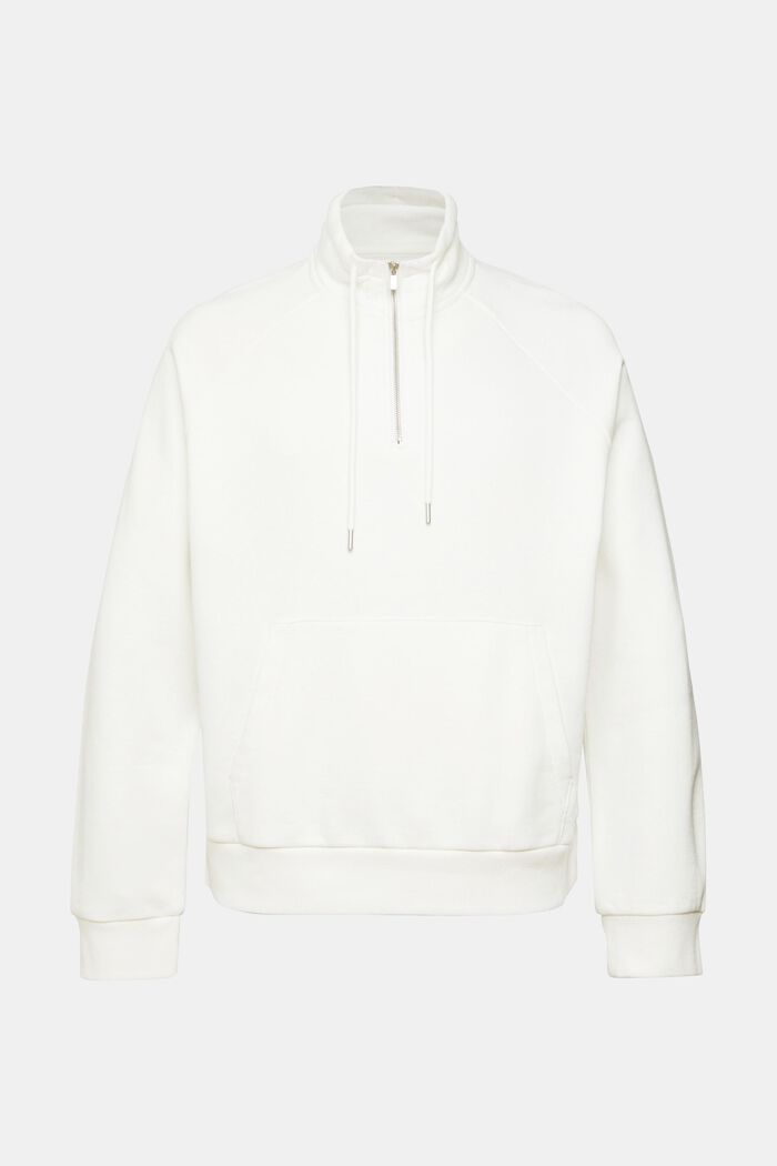 Sweat-shirt à zip court, OFF WHITE, detail image number 2
