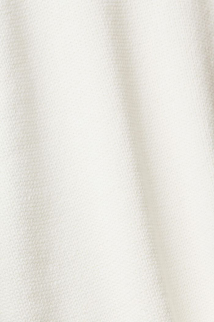 Pull en maille à col cheminée, OFF WHITE, detail image number 1