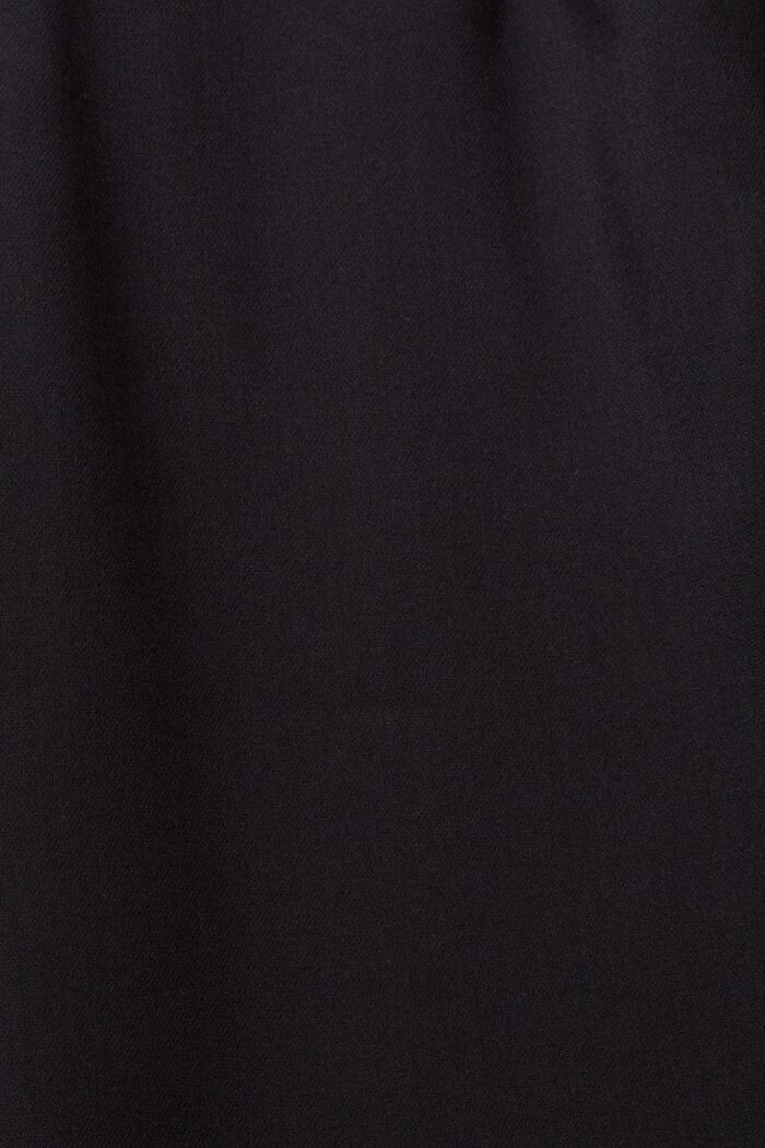 Jupe-culotte taille haute à pinces, BLACK, detail image number 1