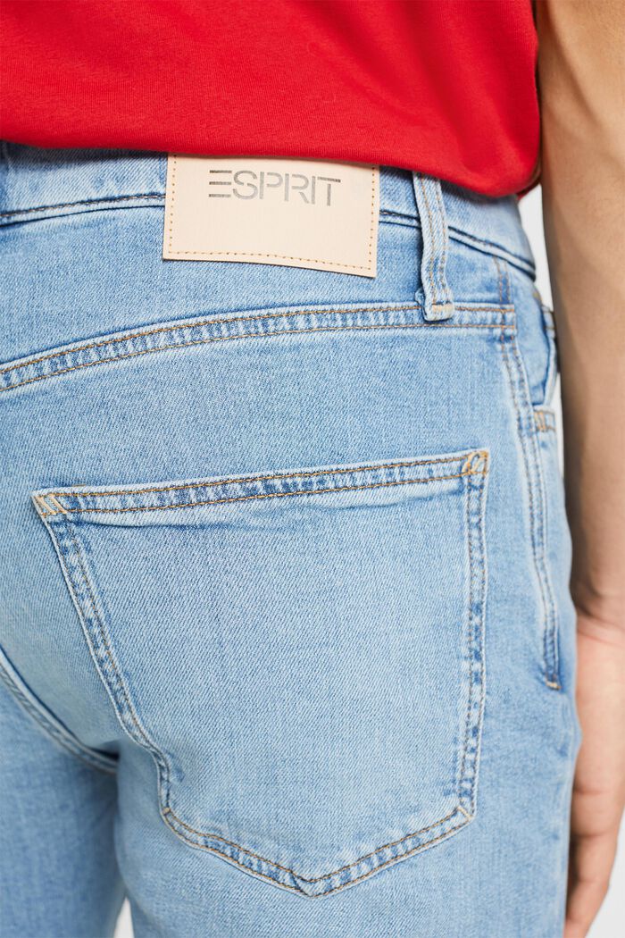 Schmale Jeans mit mittlerer Bundhöhe, BLUE LIGHT WASHED, detail image number 3