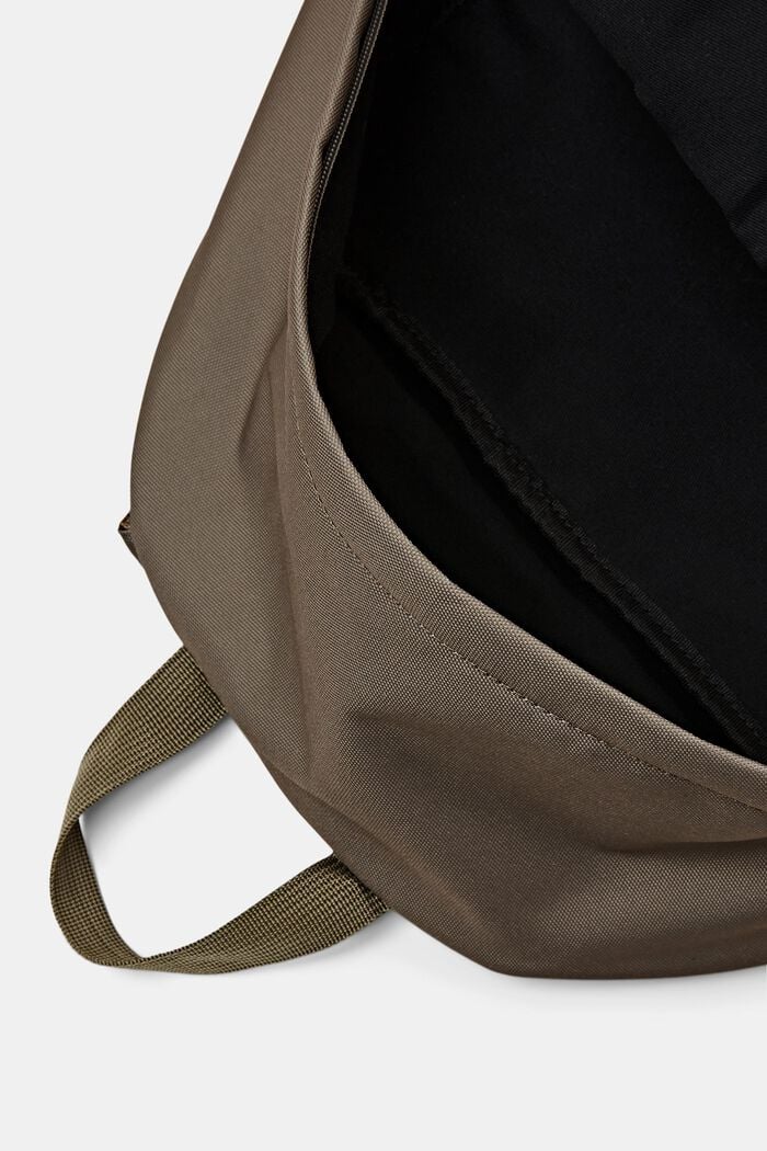 Rucksack aus Webstoff mit Zipperfach, OLIVE, detail image number 4