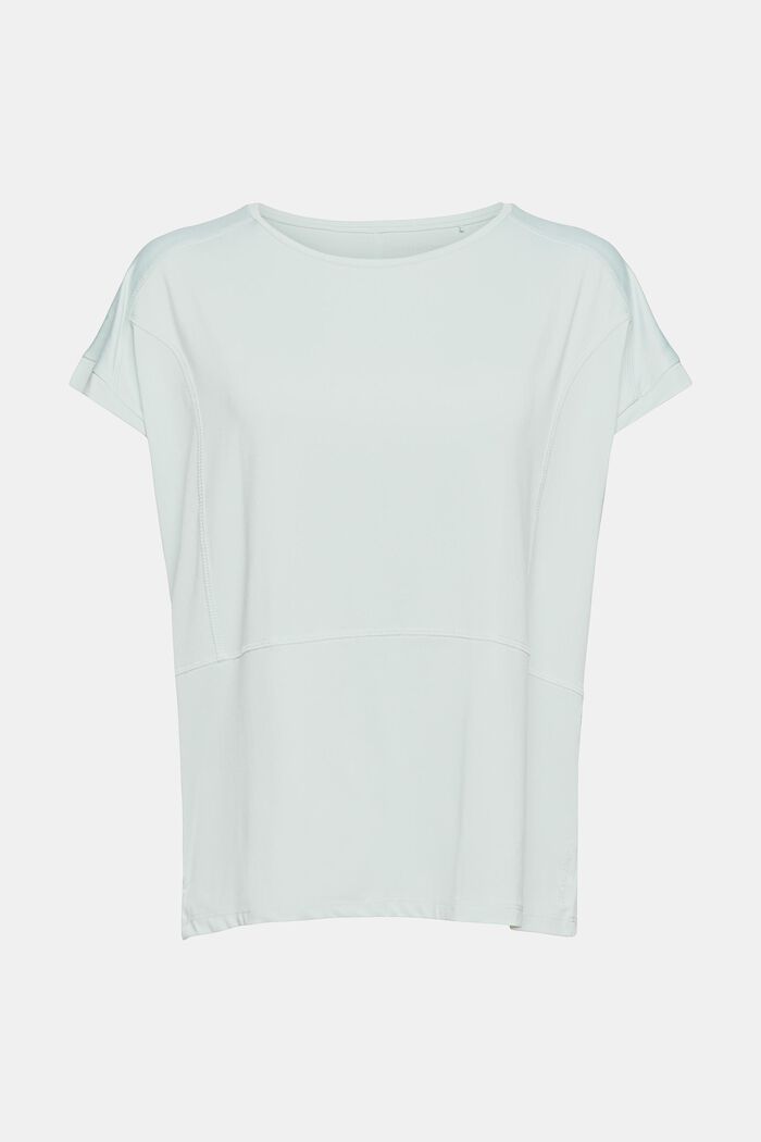 Recycelt: T-Shirt mit E-Dry, PASTEL GREEN, overview