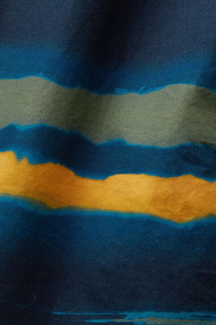 Chemise à manches courtes animée d’un motif, 100 % coton, NAVY, detail image number 5
