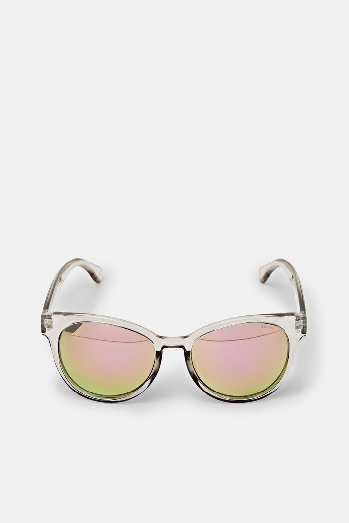 Sonnenbrille mit transparenter Fassung, GRAY, detail image number 0
