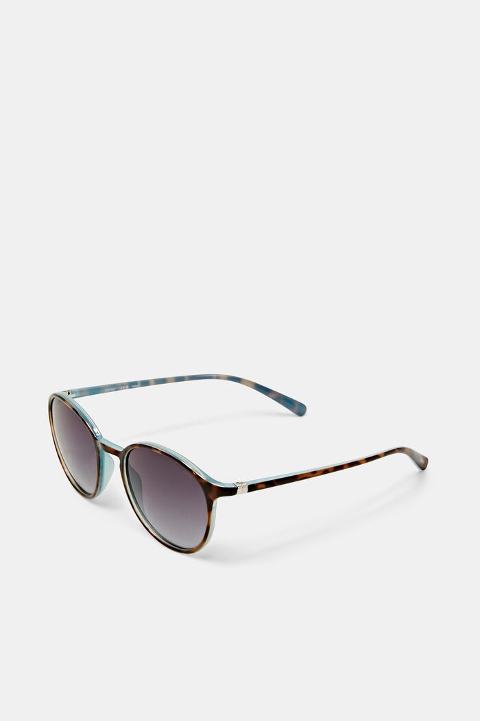 Unisex-Sonnenbrille mit runden Verlaufsgläsern, DEMI BLUE, detail image number 0