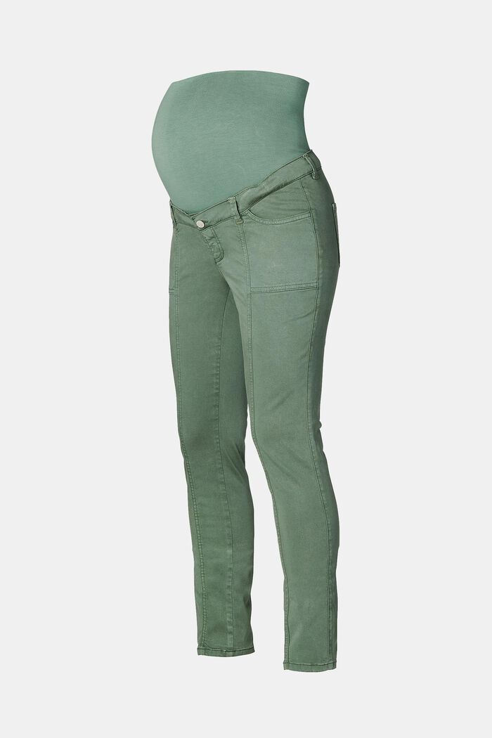 Pantalon cargo à ceinture maintien, VINYARD GREEN, detail image number 0