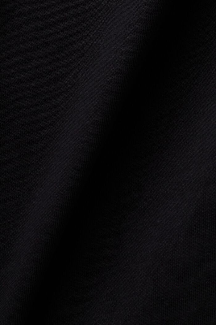 T-shirt en jersey imprimé, 100 % coton, BLACK, detail image number 5