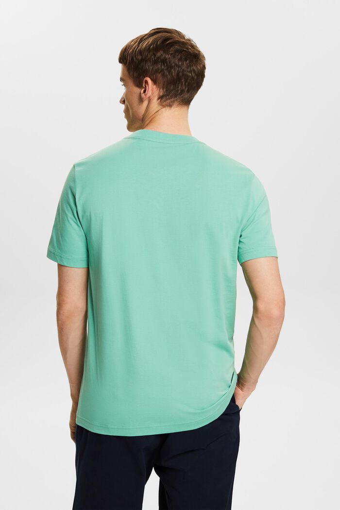 Jersey-T-Shirt mit Rundhalsausschnitt, DUSTY GREEN, detail image number 2