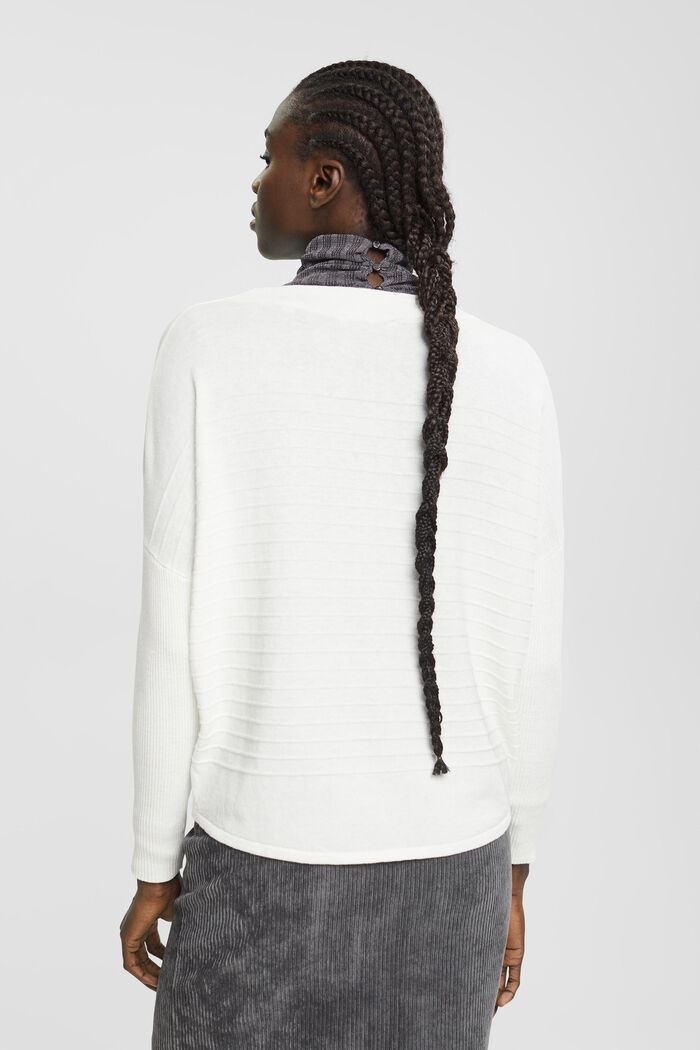 Pull-over rayé, OFF WHITE, detail image number 3