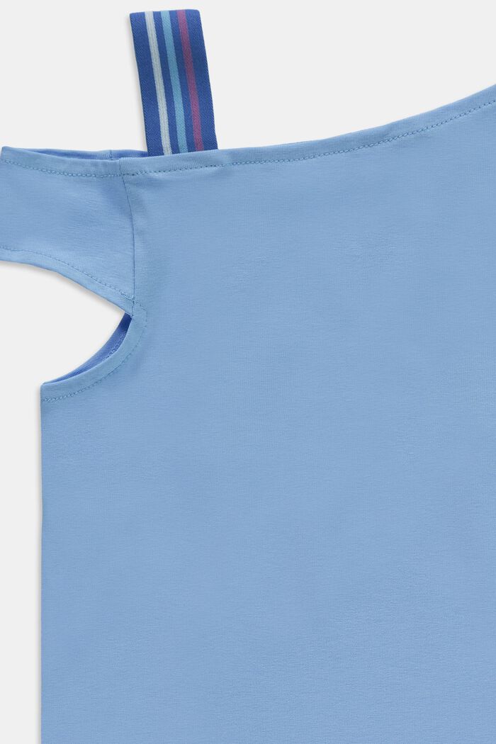 T-shirt à encolure asymétrique, BRIGHT BLUE, detail image number 2