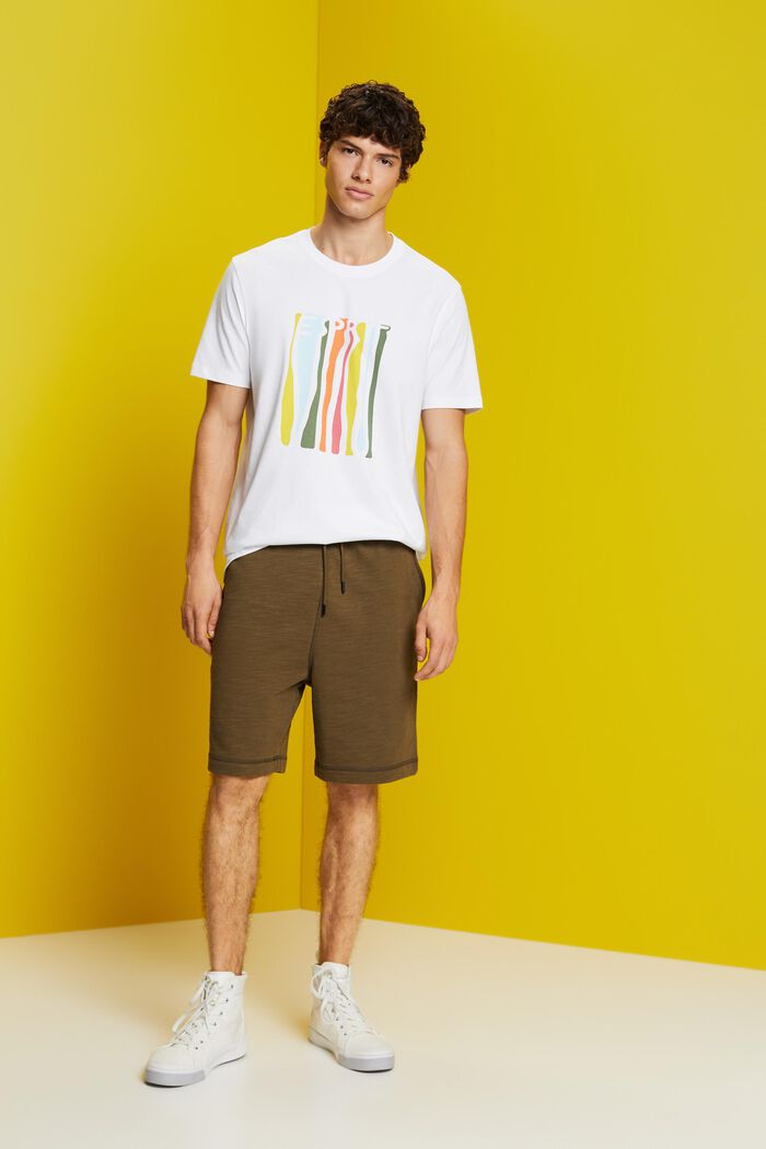 T-shirt en jersey imprimé, 100 % coton, WHITE, detail image number 4