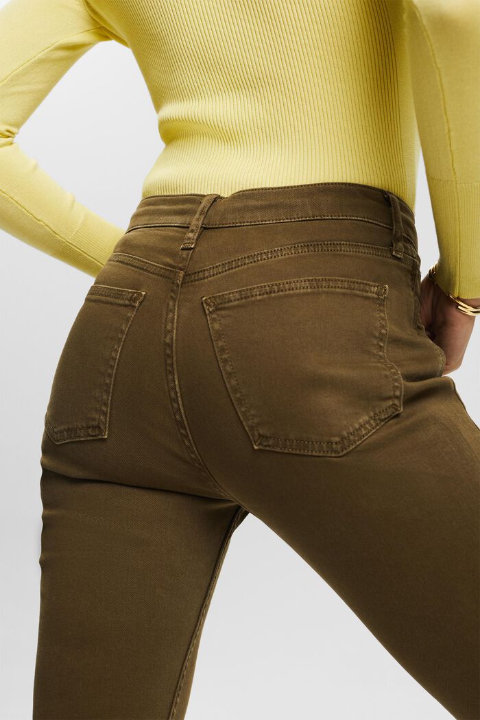Schmale Retro-Jeans, KHAKI GREEN, detail image number 3
