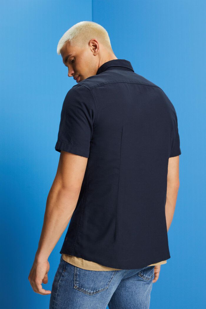 Button-Down-Hemd aus Baumwolle, NAVY, detail image number 3