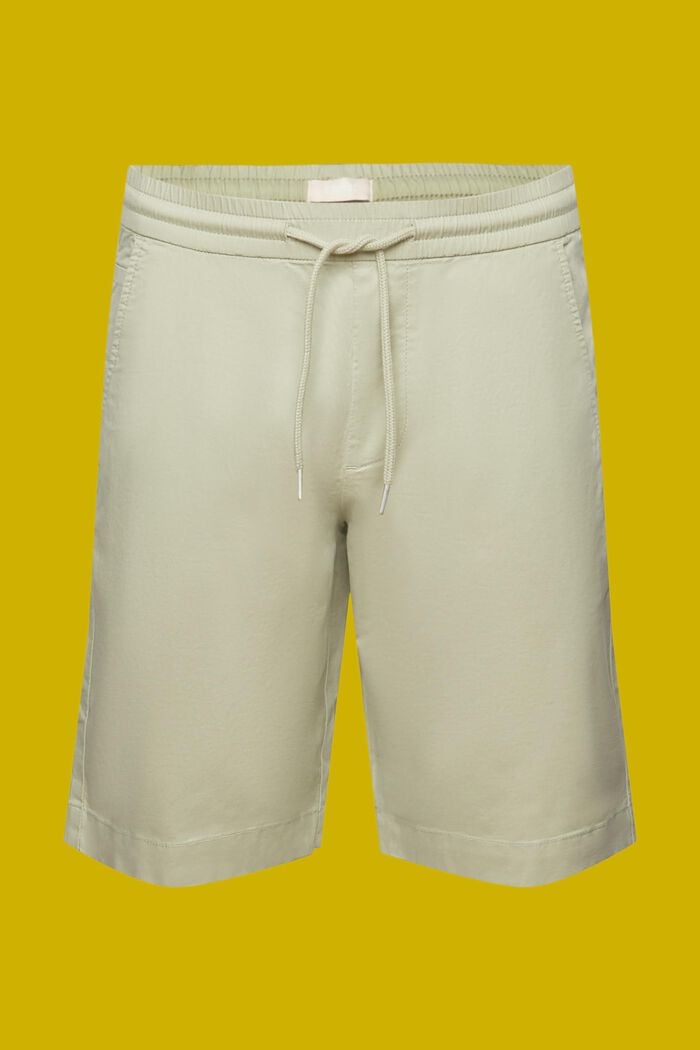 Shorts aus Baumwolltwill, LIGHT GREEN, detail image number 7