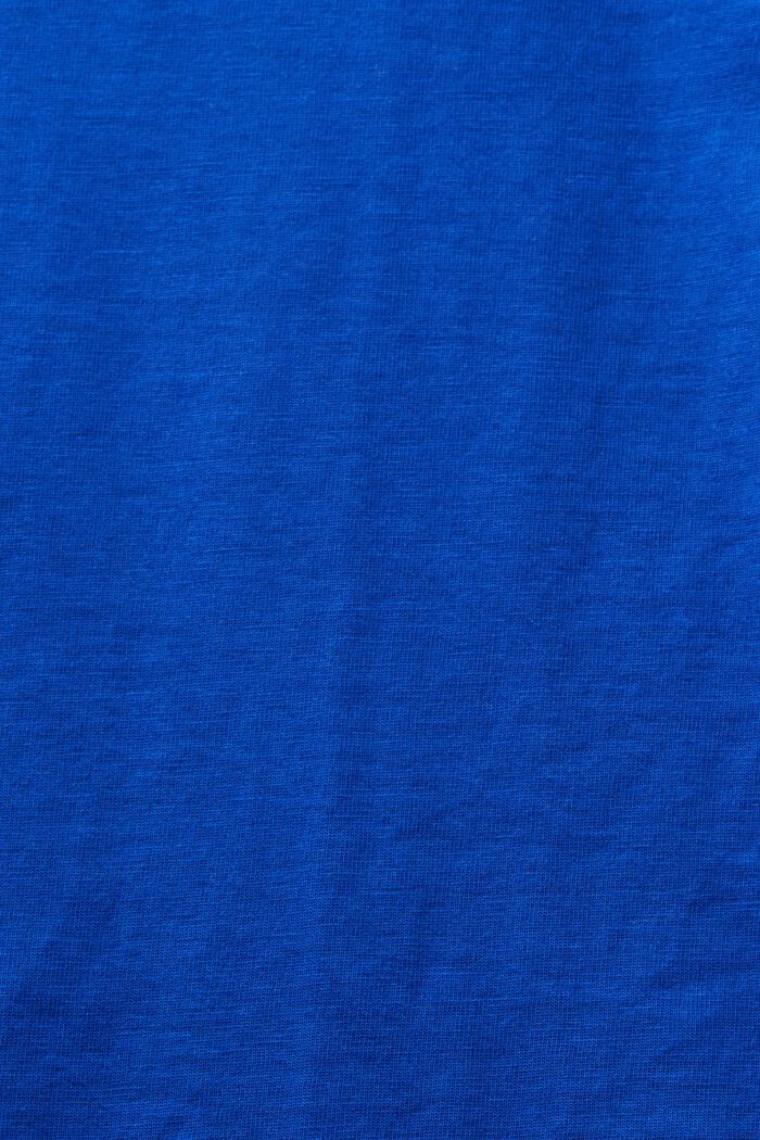 T-Shirt aus Bio-Baumwoll-Jersey, BRIGHT BLUE, detail image number 4