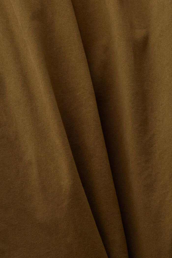 Chino coupe droite en coton, KHAKI GREEN, detail image number 5