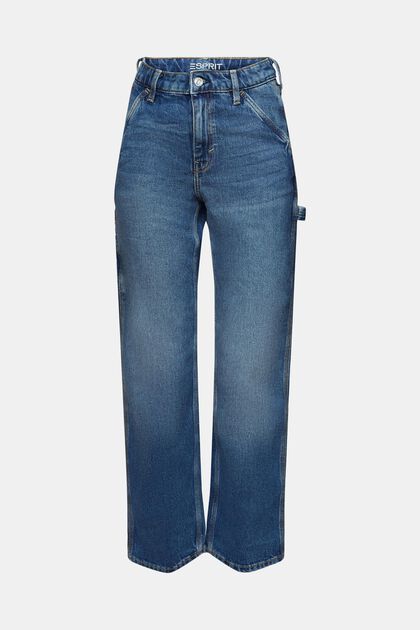 Carpenter-Retro-Jeans: gerade Passform, hoher Bund