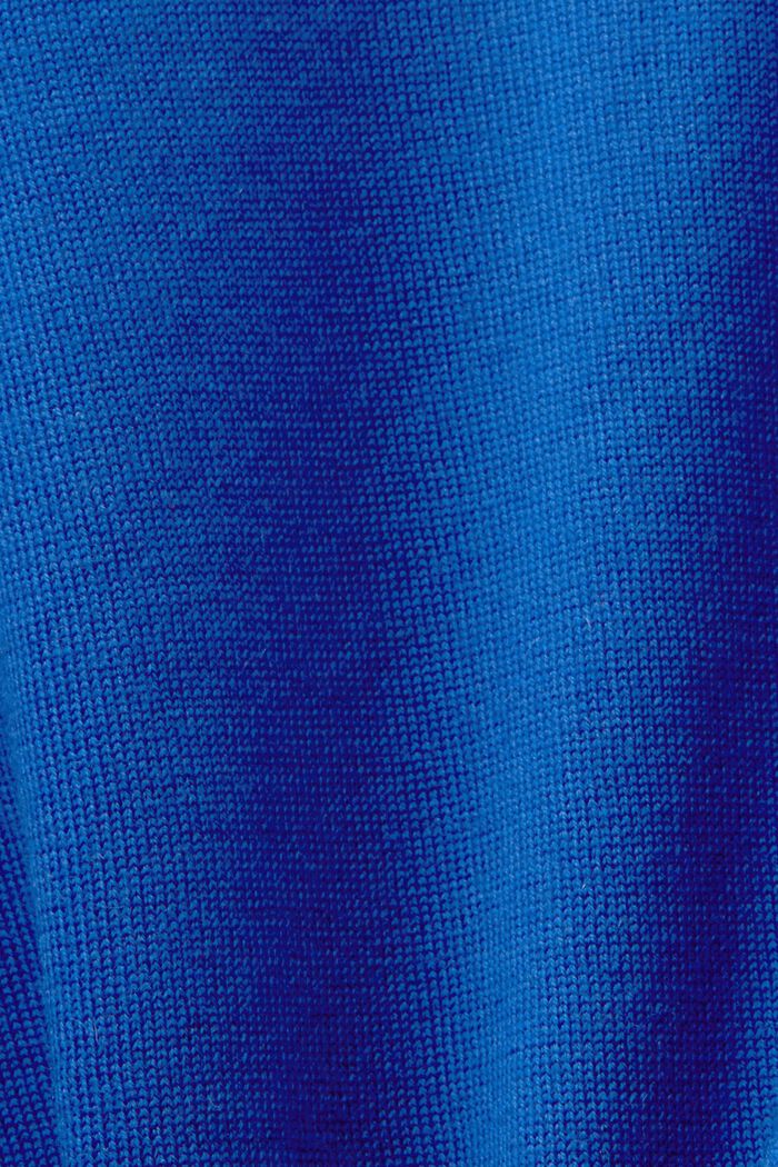 Pull-over à col roulé en laine, BRIGHT BLUE, detail image number 5