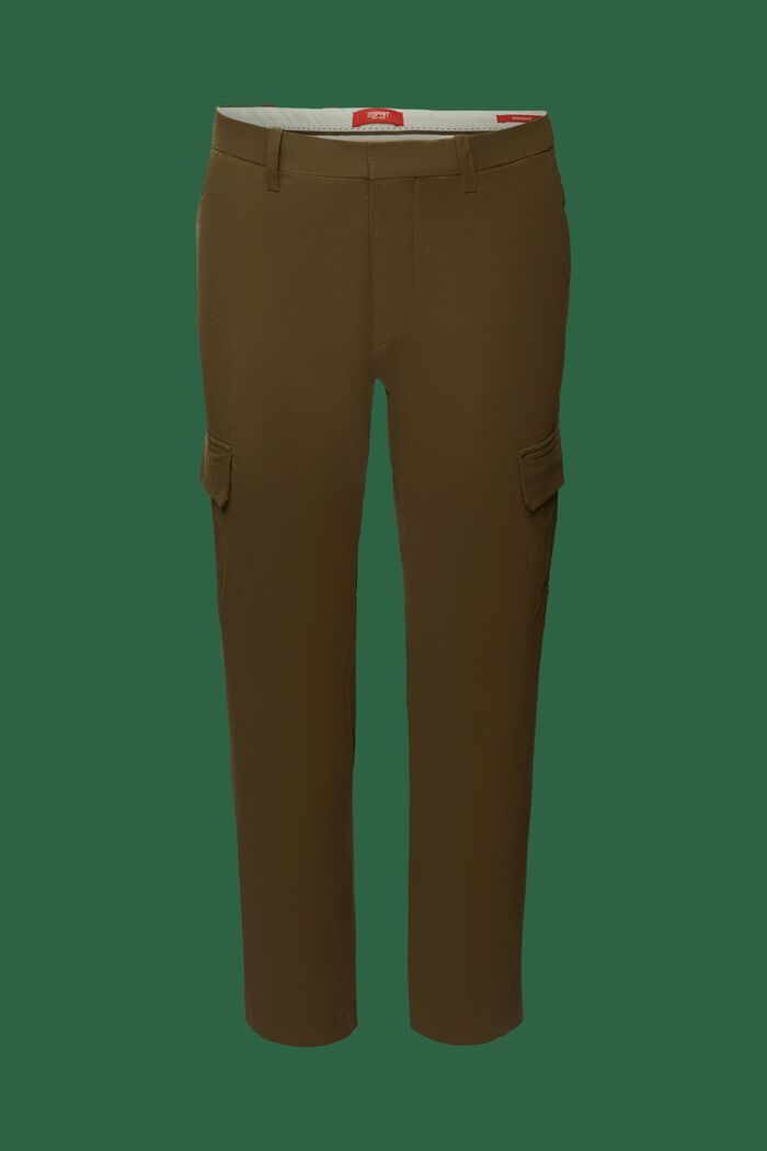 Pantalon cargo droit, KHAKI GREEN, detail image number 7
