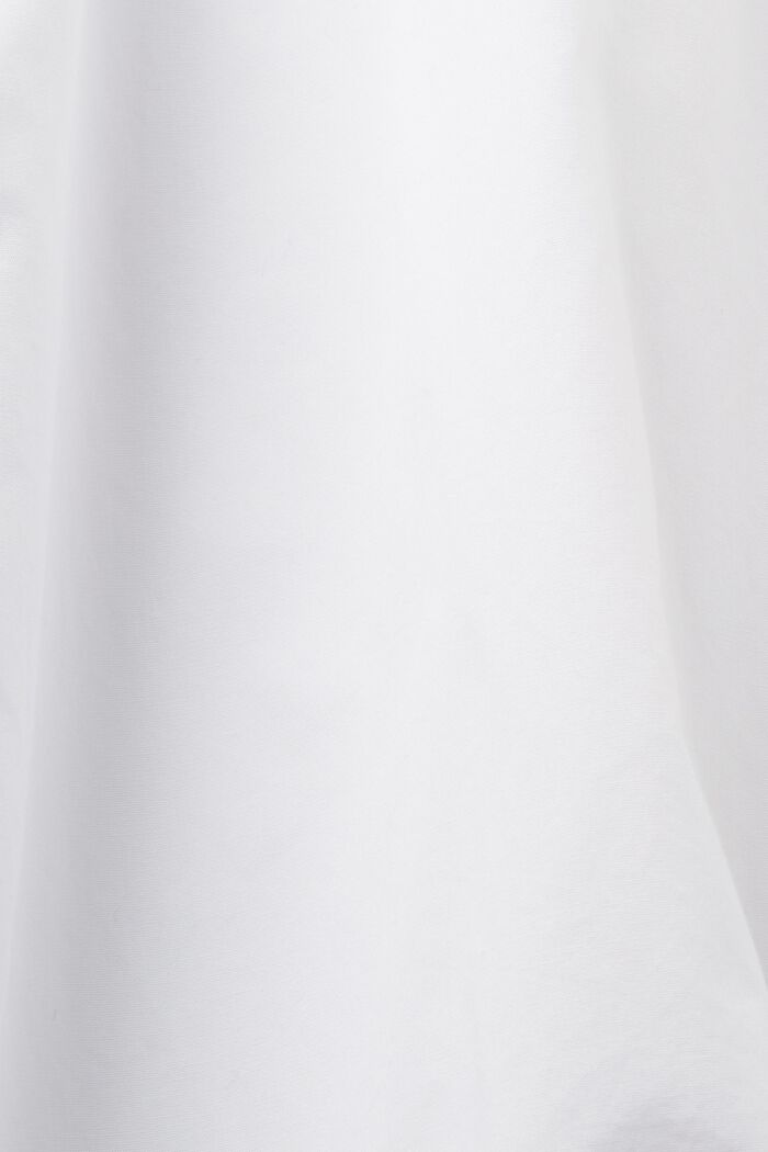 Hemdbluse aus Popeline, 100 % Baumwolle, WHITE, detail image number 5
