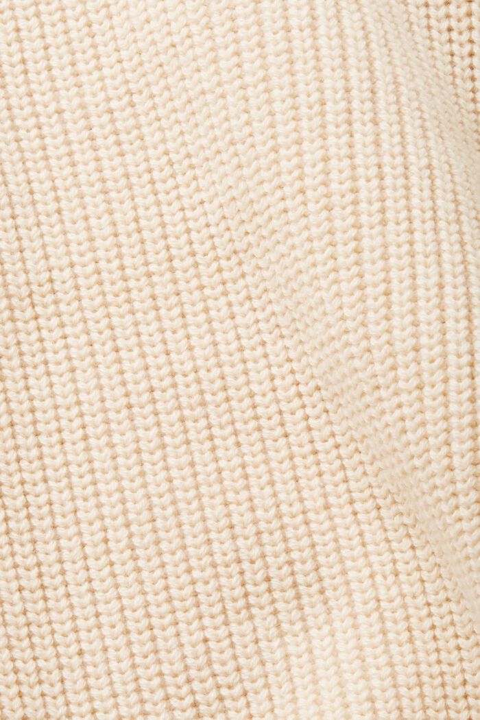 Pull-over en maille à zip court, LIGHT TAUPE, detail image number 4