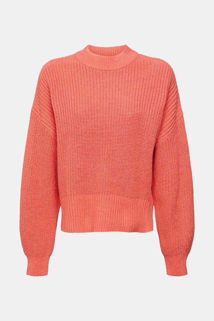Rippstrick-Pullover, CORAL, detail image number 2