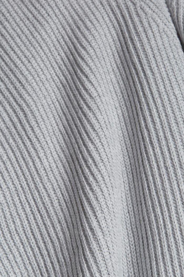 Rückenfreier Pullunder, 100% Baumwolle, LIGHT GREY, detail image number 4