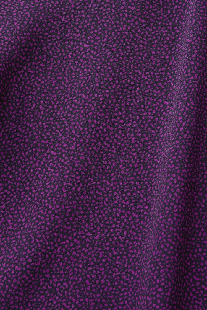 Bluse mit Muster, LENZING™ ECOVERO™, PURPLE, detail image number 4
