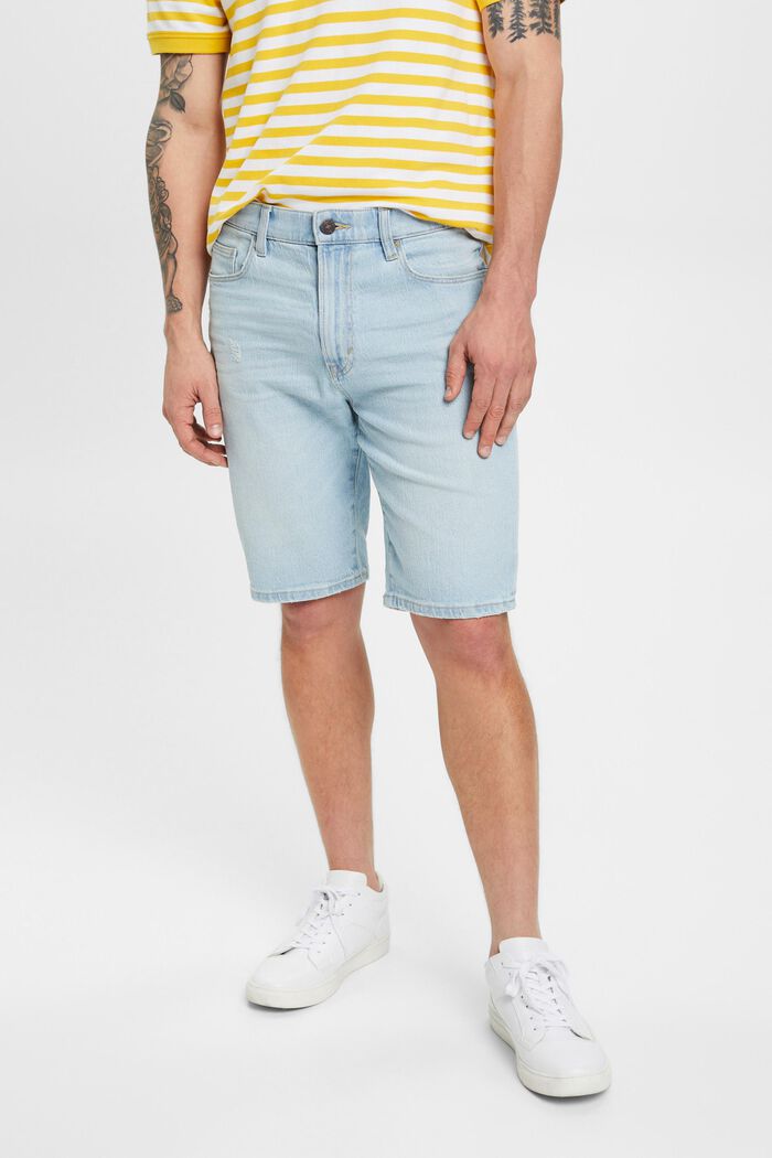 Jeans-Bermudashorts, BLUE BLEACHED, detail image number 0