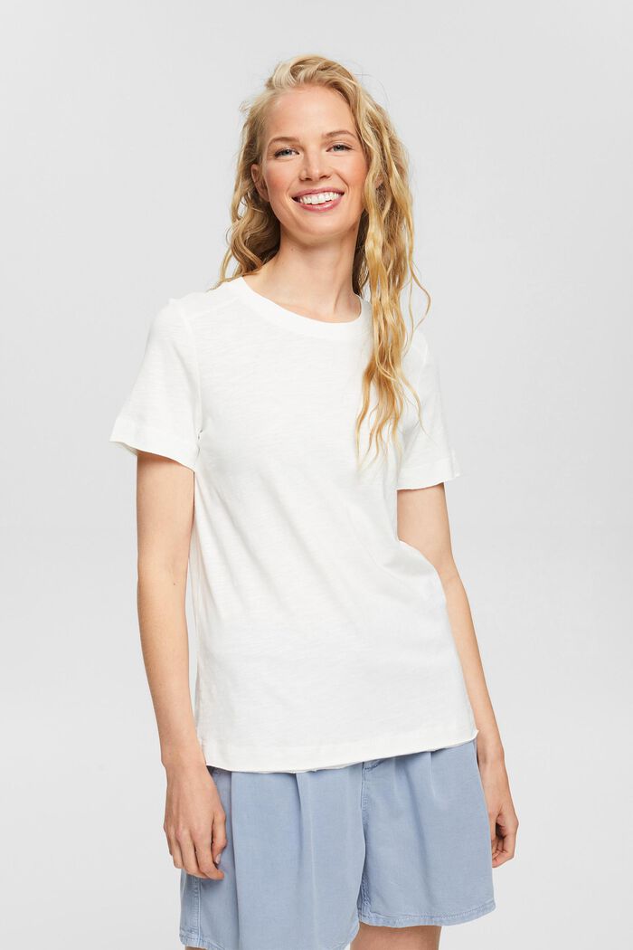 T-Shirt  aus 100% Organic Cotton, OFF WHITE, detail image number 1