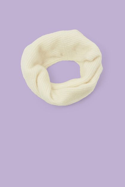 Loop-Schal aus Mohair und Wolle im Twist-Design