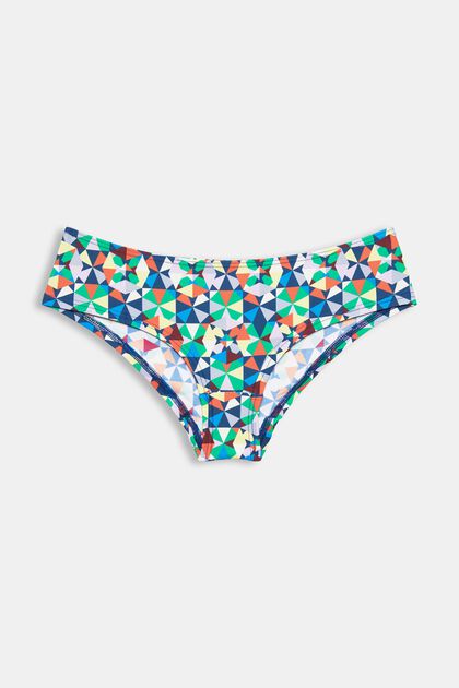 En matière recyclée : le bas de bikini multicolore