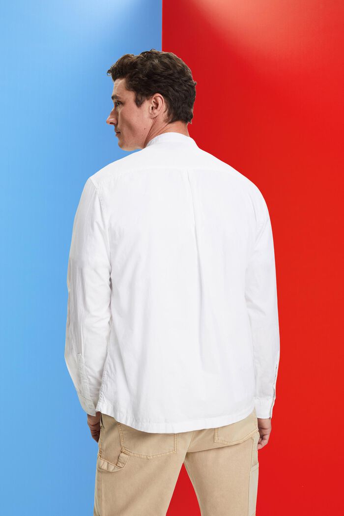Hemd mit Stehkragen, WHITE, detail image number 3