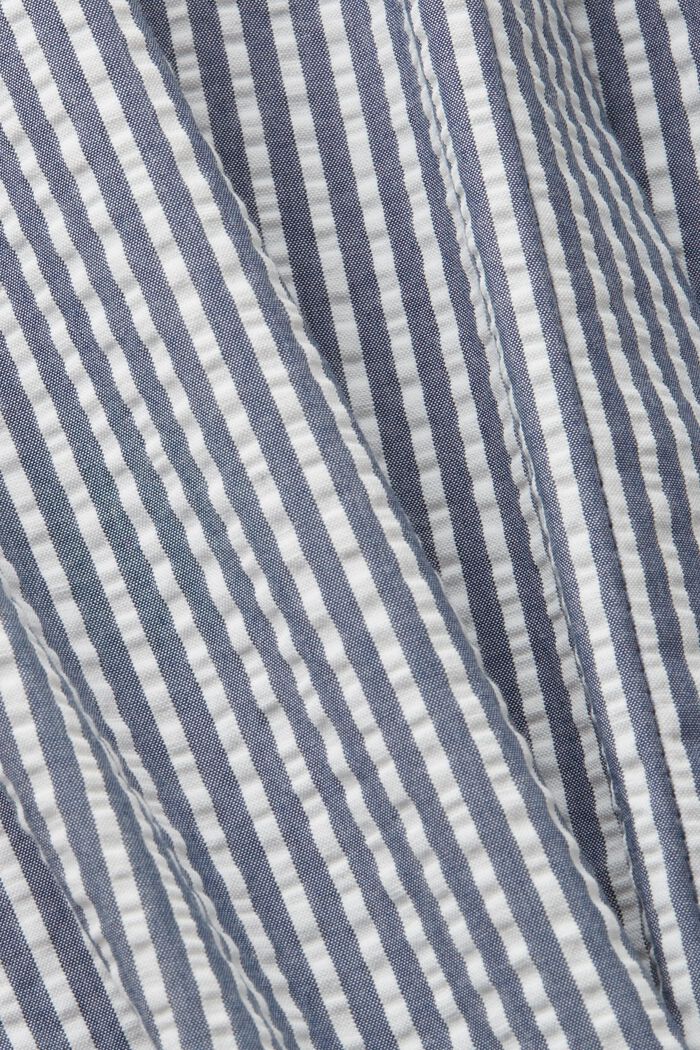 Robe-chemise en seersucker, 100 % coton, NAVY, detail image number 5