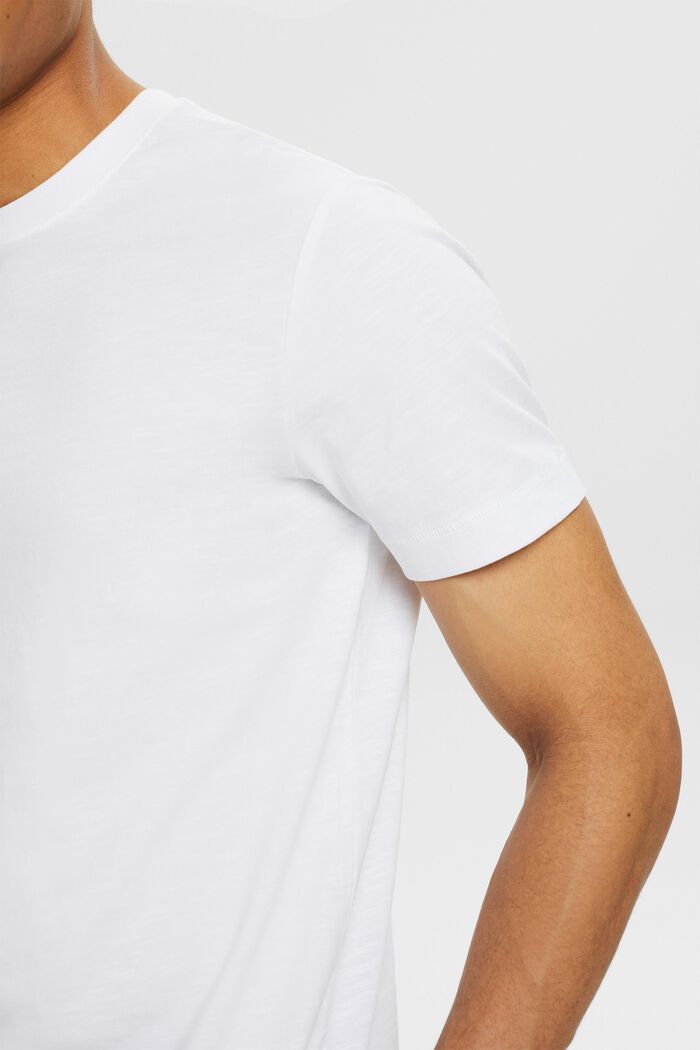 Slub-T-Shirt, WHITE, detail image number 3