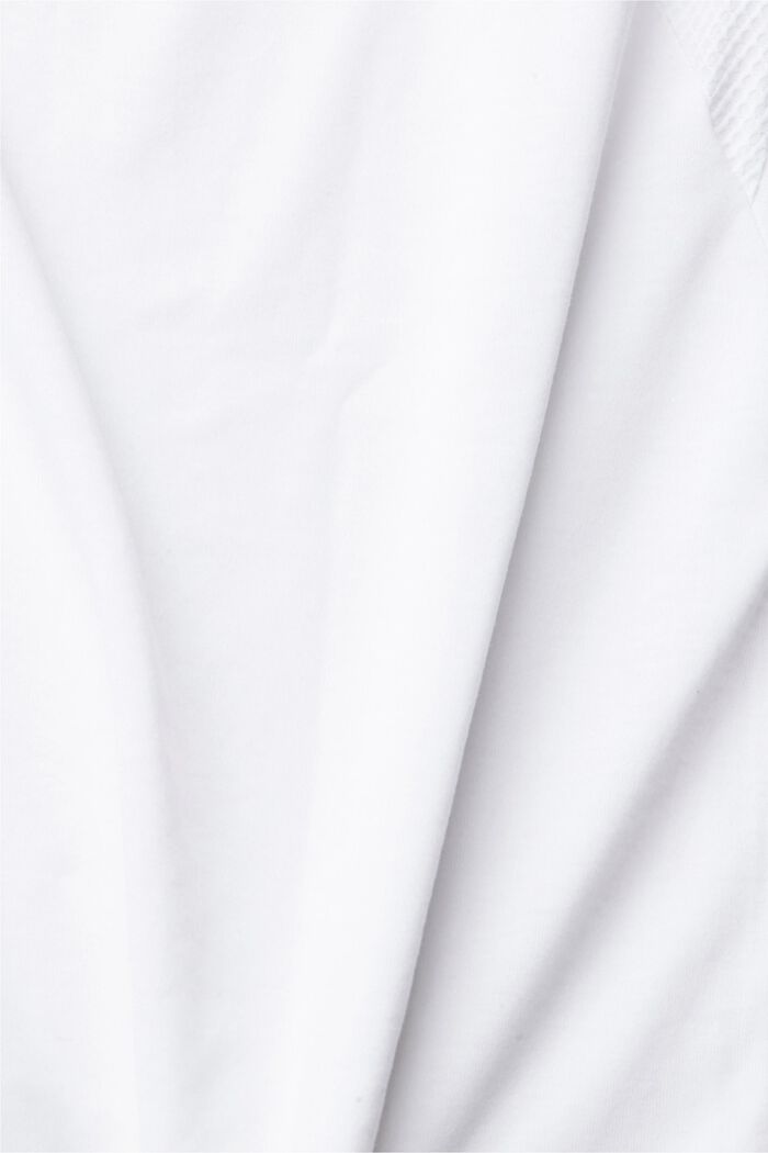 T-Shirt mit Mesh-Einsätzen, WHITE, detail image number 4