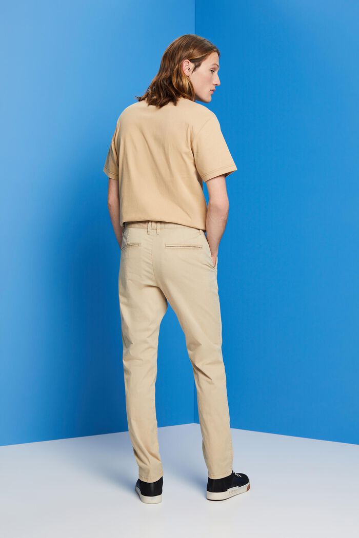 Chino stretch en coton, SAND, detail image number 3