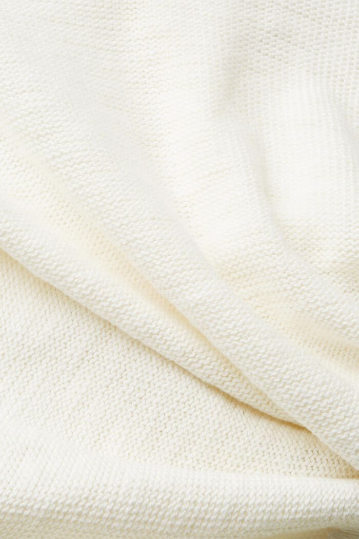 Cardigan en maille de coton, OFF WHITE, detail image number 5